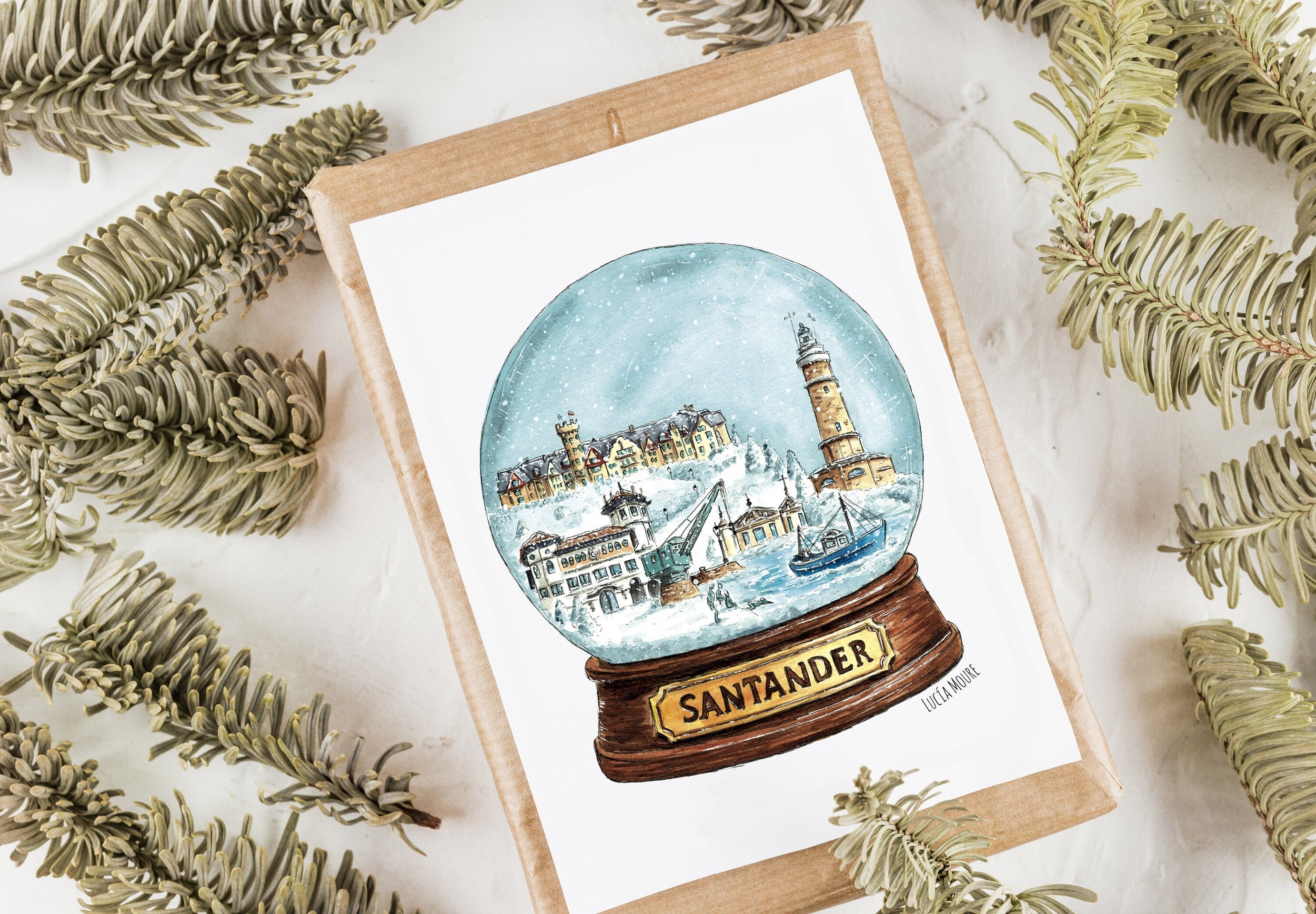 Postal Navidad - Bola de Nieve Santander - 1